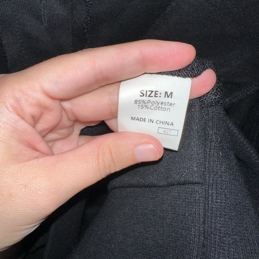 Black Button-Up Women's Top - Picture 3 of 3